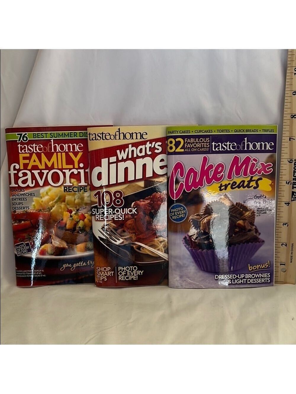Taste of Home Recipe Magazine Set of 3, Lots of Recipes